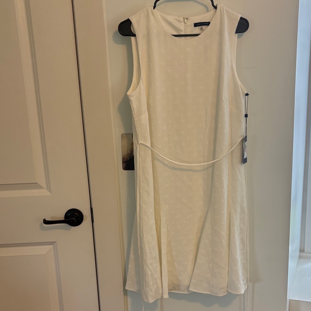 Tommy Hilfiger Cream Midi Dress